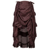 Steampunk Brown Ruffle Layered Skirt