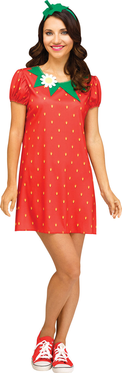 Strawberry Flirty Fruit - Adult Costume