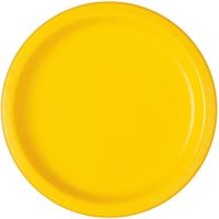Sunshine Yellow Paper 10in Plates 20ct | Solids