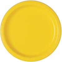 Sunshine Yellow Paper 7in Plates 20ct | Solids