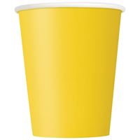 Sunshine Yellow Paper 9oz Cups 20ct | Solids