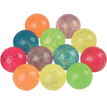 Swirl Panel Bouncy Balls 12ct