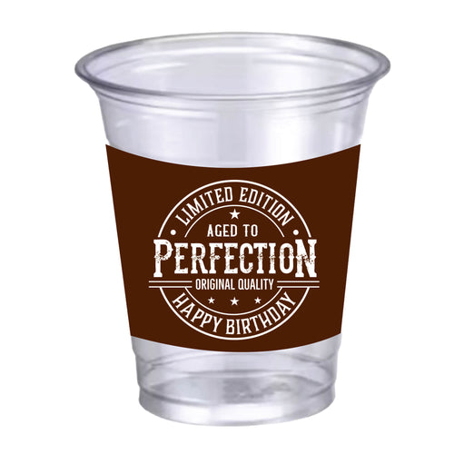 Aged to Perfection Plastic Cups 25ct