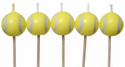 Tennis – Candles Tennis Ball-Shaped 5ct