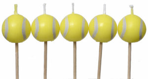 Tennis – Candles Tennis Ball-Shaped 5ct