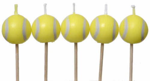 Tennis – Candles Tennis Ball-Shaped 5ct