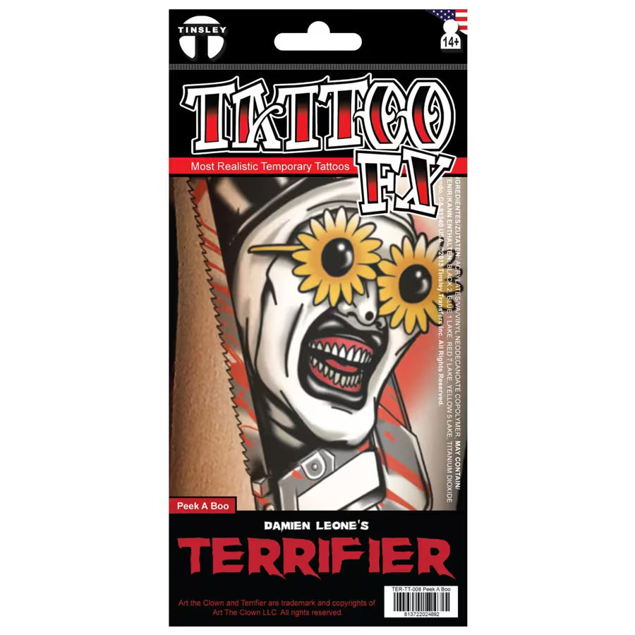 Terrifier 3 - Tattoo - Peek-a-Boo Art