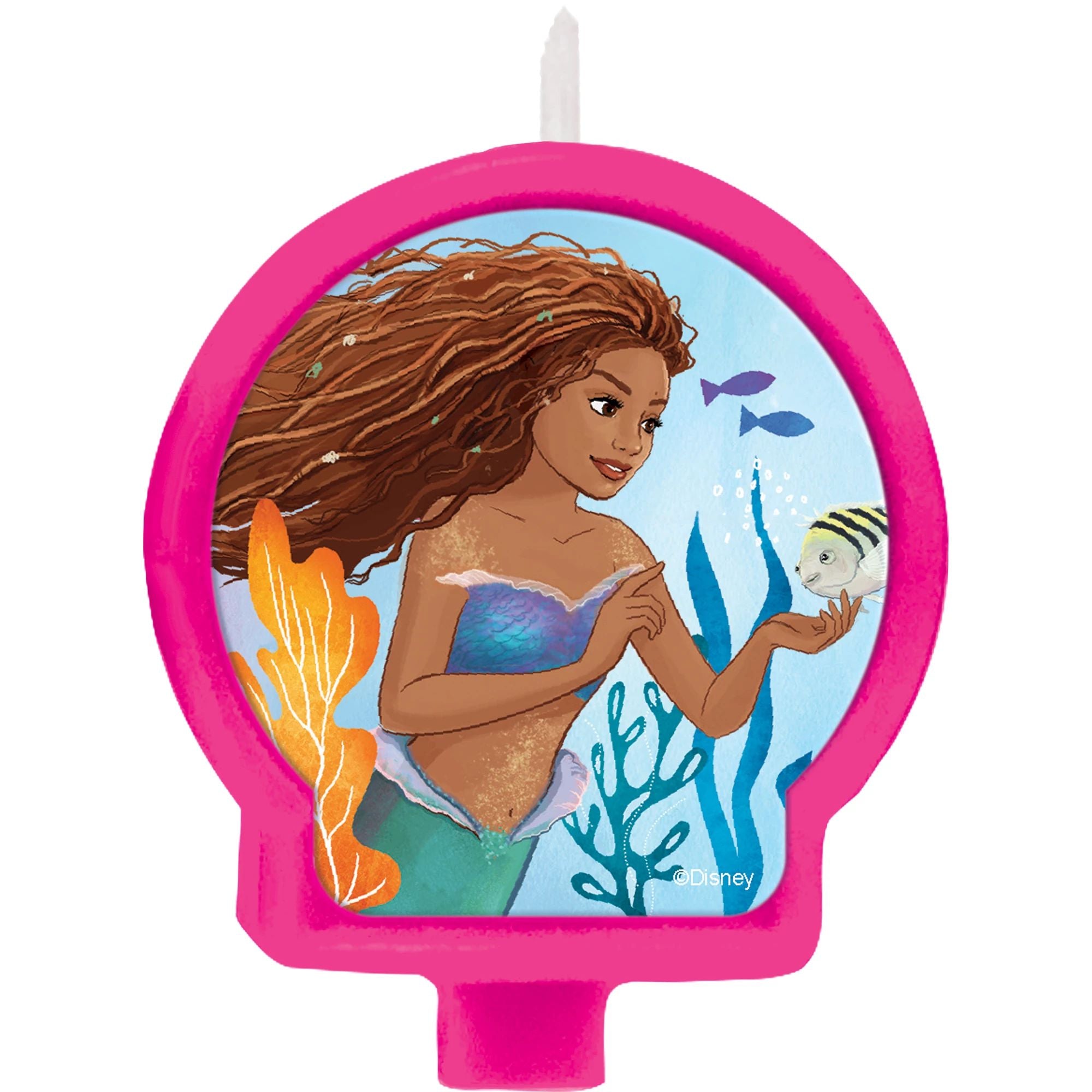 The Little Mermaid Birthday Candle