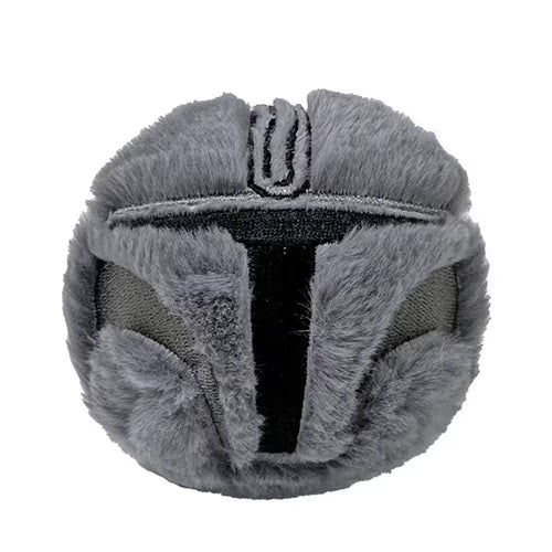 Gray helmet with a distinctive design on a white background