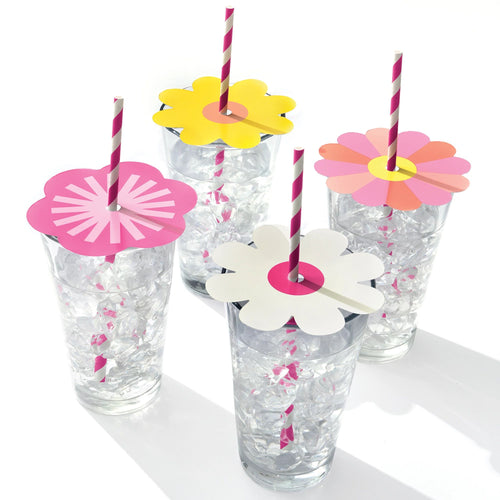 24 Toppers, 4 3/8" 12 Straws, 9 1/4"  Retail Pack Count: 12