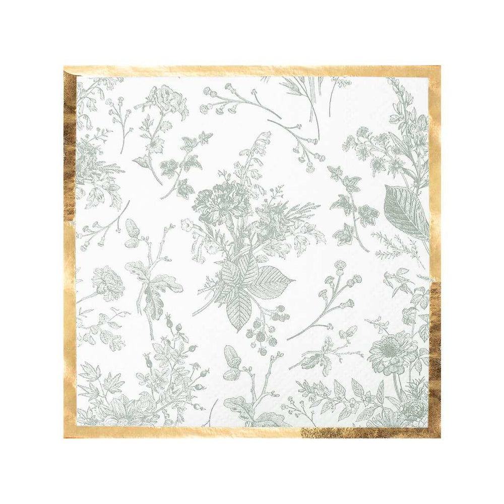 Floral patterned paper with a wooden frame on a white background