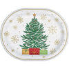 Timeless Trees 12in Oval Paper Plate 8ct