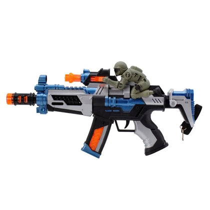 Toy Machine Gun with Military Figure