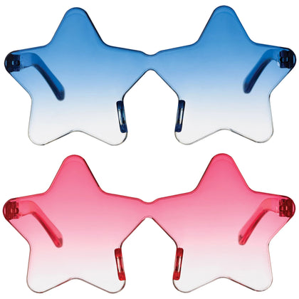 Translucent Star Glasses 2ct