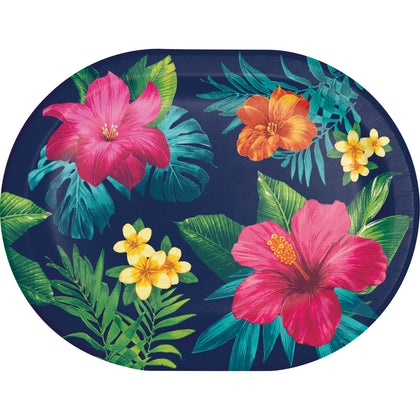 Tropic Time Paper Oval Plates 8ct