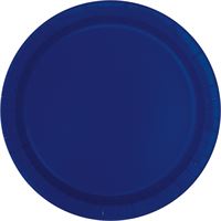 True Navy Solid Round 10" Dinner Plates  20ct
