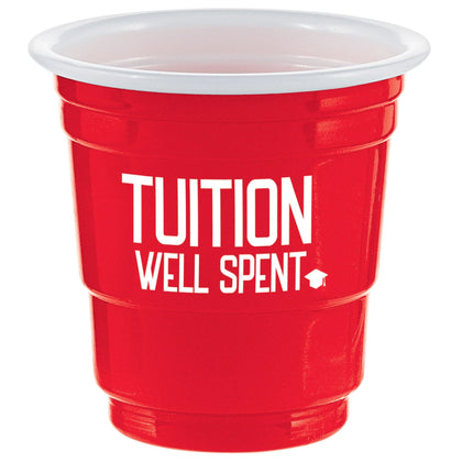 Tuition Well Spent Party Cup Plastic Shot Glasses 30ct