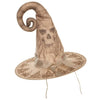 Witch hat with skull design on a white background