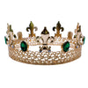 Gold Crown With Green Jewels