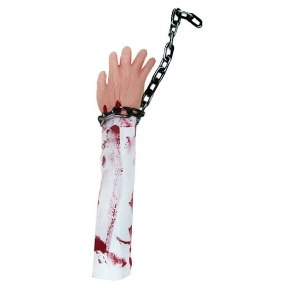 Severed Arm with Chain and Bloody Sleeve (Clearance)