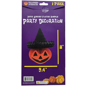 1pc Hanging Fold Up Witch Jack O' Lantern
