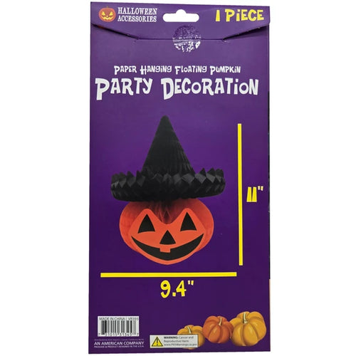 1pc Hanging Fold Up Witch Jack O' Lantern