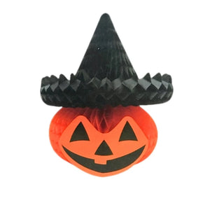 1pc Hanging Fold Up Witch Jack O' Lantern