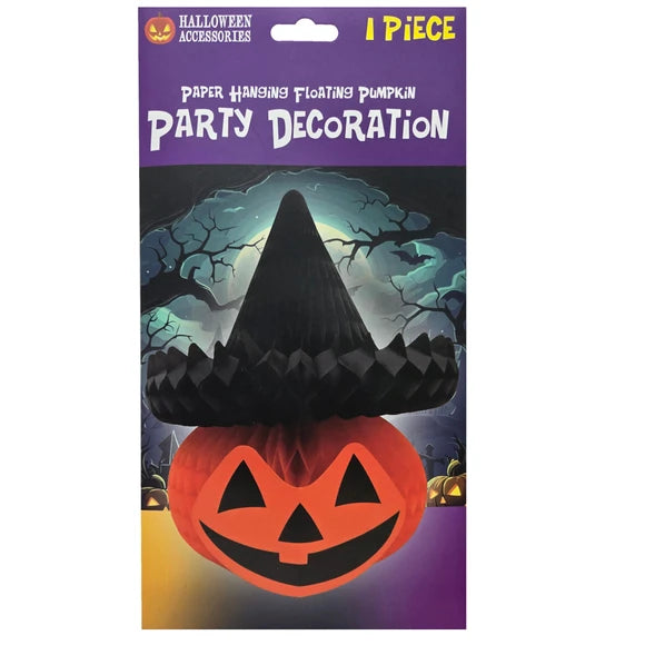 1pc Hanging Fold Up Witch Jack O' Lantern