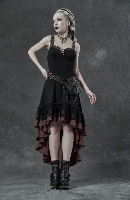 Steampunk Dress with Waist Bag