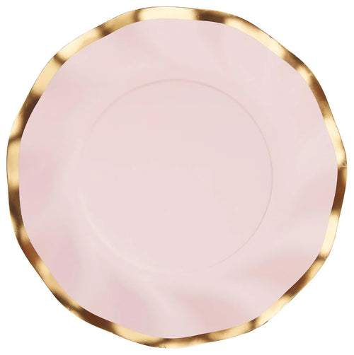 Wavy Salad Plate Everyday Blush/8ct