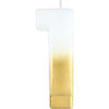 White/Gold Ombre Candle No. 1