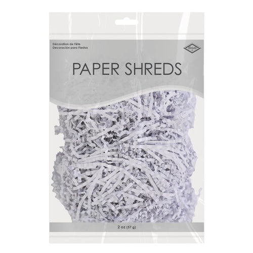 Package of paper shreds with visible brand name on a white background