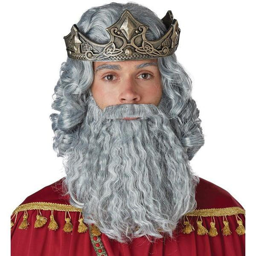 Curly King Hair and Beard