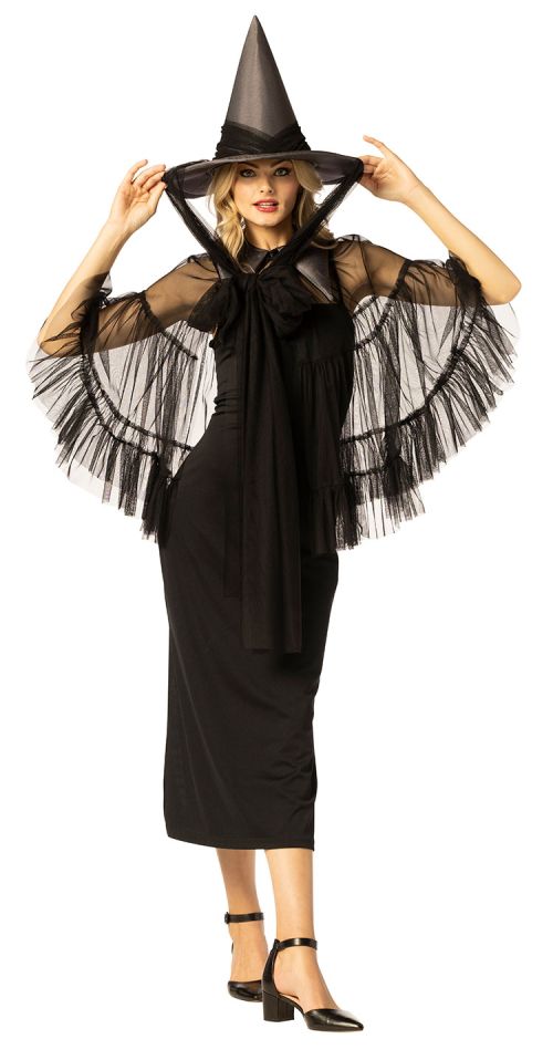 Witch Hat & Cape | Black
