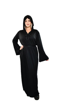 Black Hooded Robe | Adult