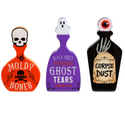 TABLE DECOR HALLOWEEN POISON BOTTLE