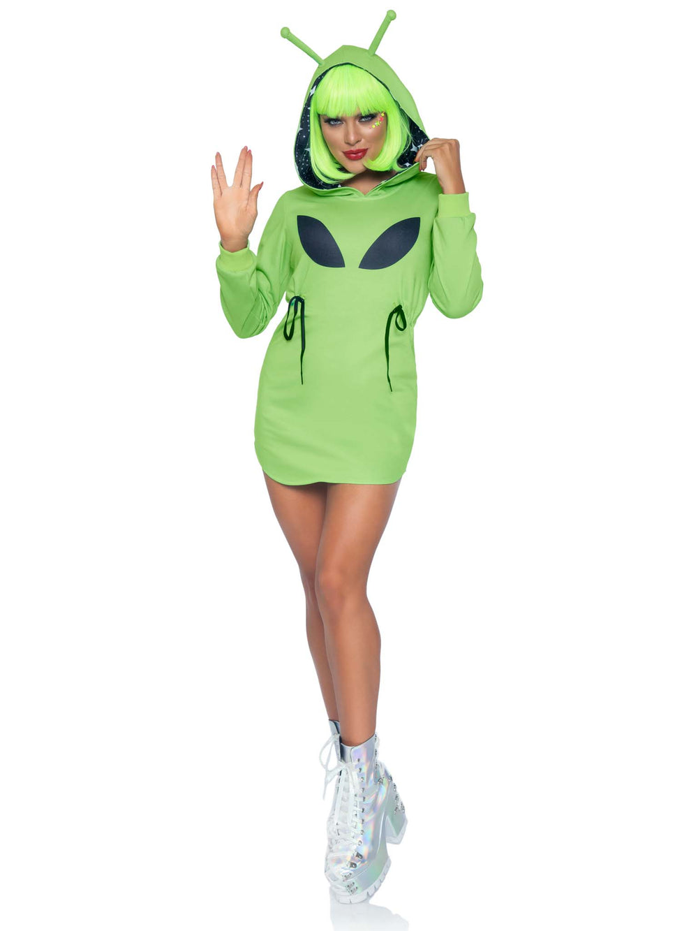 alien hoodie dress