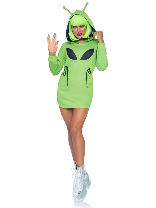 alien hoodie dress