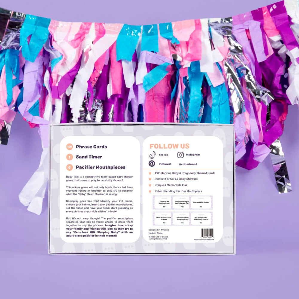 Baby Talk® - The Baby Shower Pacifier Mouthpiece Game