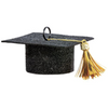 Felt Grad Cap Balloon Weight | Black