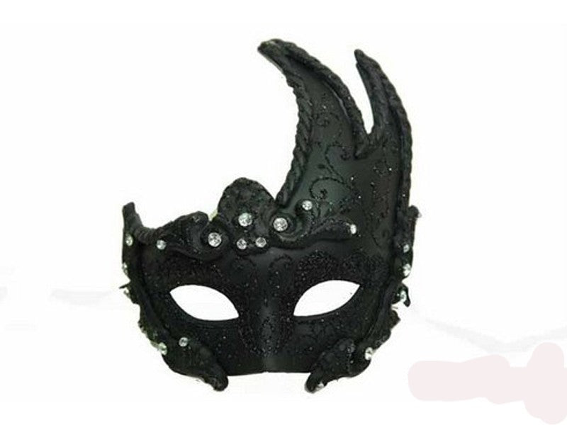 Black Mask With Crystal Stones