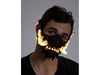 Light Up Japanese Oni Mask | Black & Ivory