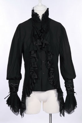 Black Gothic Pirate Shirt | Adult