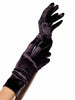 Wrist Length Satin Gloves  | Black