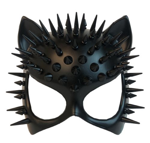 Black Cat Mask with Spike