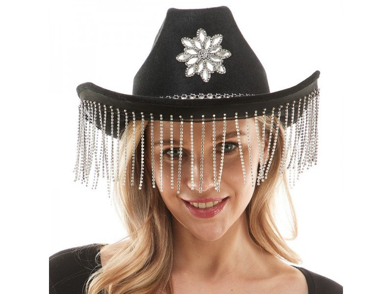 Pink Blush Diamond Cowgirl Hat – Rave Wonderland