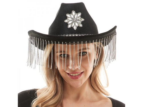 Rhinestone Cowboy Hat | Black
