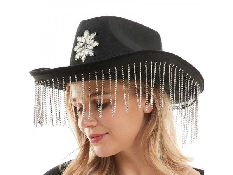 Rhinestone Cowboy Hat | Black