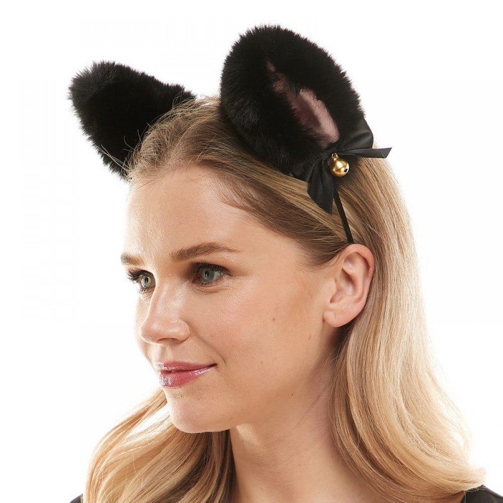 Black Cat Ears with Bells