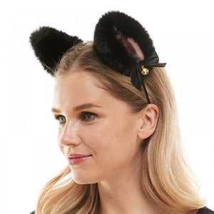 Black Cat Ears with Bells